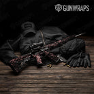 AR 15 Skull Salmon Gun Skin Pattern