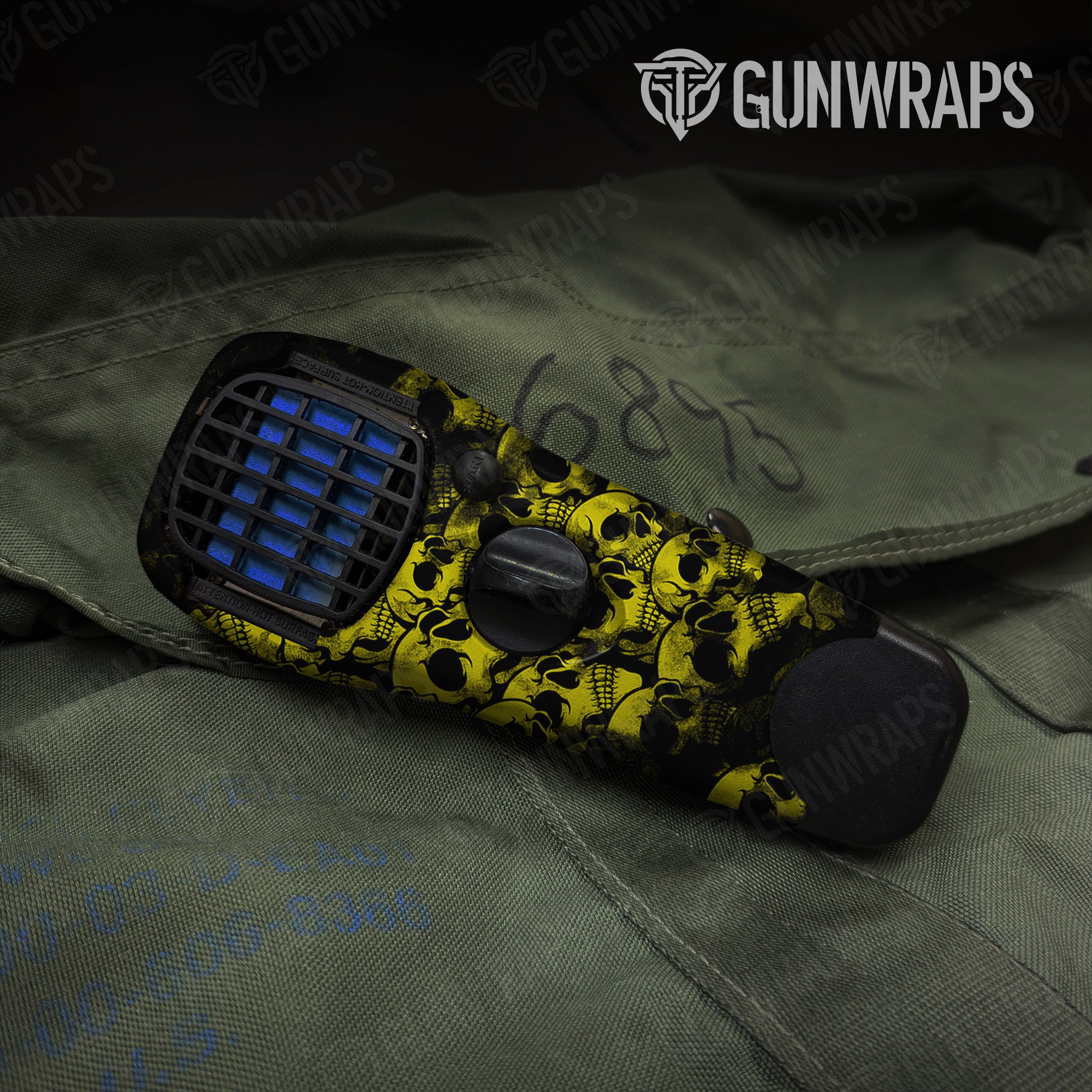 Thermacell Skull Yellow Gear Skin Pattern