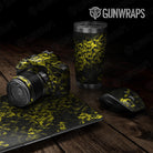 Universal Sheet Skull Yellow Gun Skin Pattern