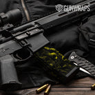 AR 15 Mag Skull Yellow Gun Skin Pattern