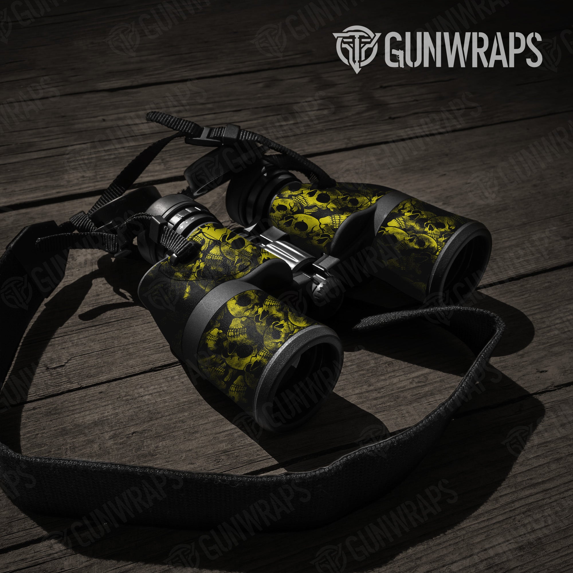 Binocular Skull Yellow Gun Skin Pattern