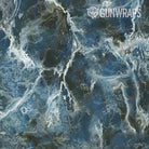 AR 15 Stone Blue Bordeaux Marble Gun Skin Pattern