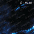 AR 15 Stone Blue Lightning Marble Gun Skin Pattern