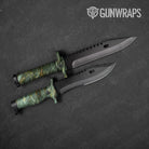 Stone Uba Tuba Green Marble Knife Gear Skin Vinyl Wrap