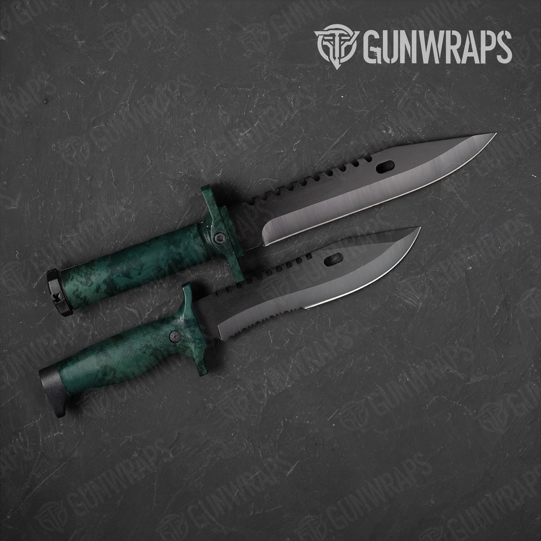 Knife Substrate Sea Squawl Camo Gear Skin Vinyl Wrap Film