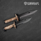 Knife Substrate Sedona Sand-Dune Camo Gear Skin Vinyl Wrap Film