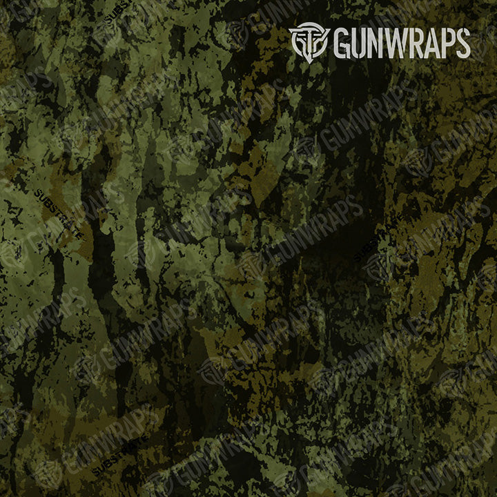 AR 15 Mag & Mag Well Substrate Shadowbark Camo Gun Skin Pattern Film