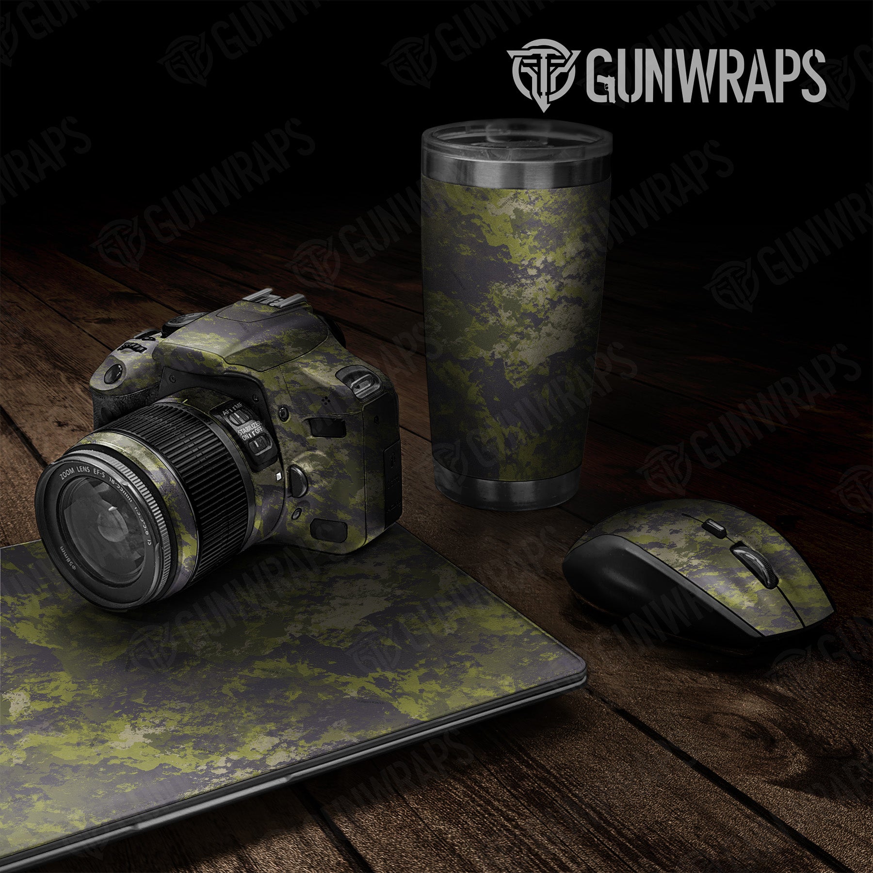 Universal Sheet Substrate Stockholm Camo Gear Skin Vinyl Wrap Film