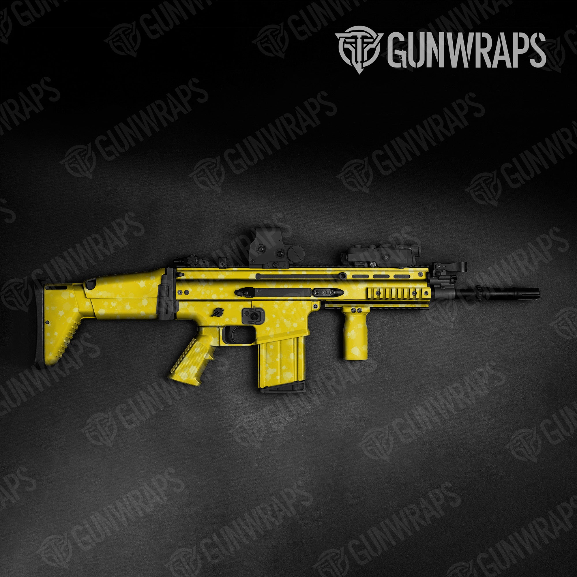 Tactical Paintball Elite Yellow Gun Skin Vinyl Wrap