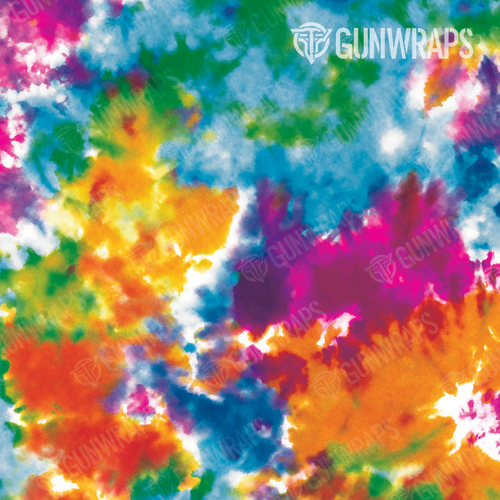 AR 15 Mag & Mag Well Tie Dye Clementine Kiss Gun Skin Pattern