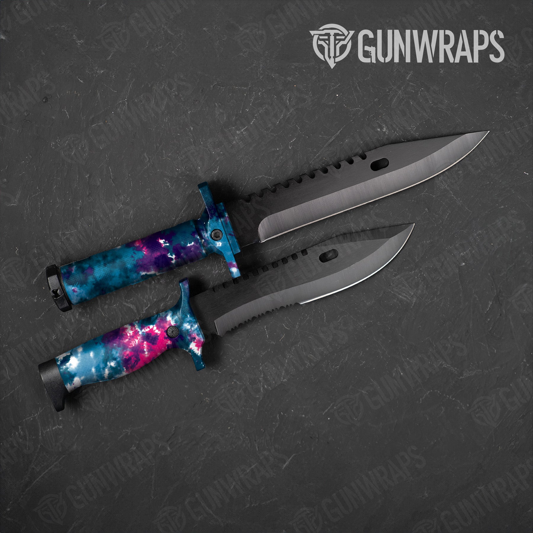 Tie Dye Teen Spirit Knife Gear Skin Vinyl Wrap