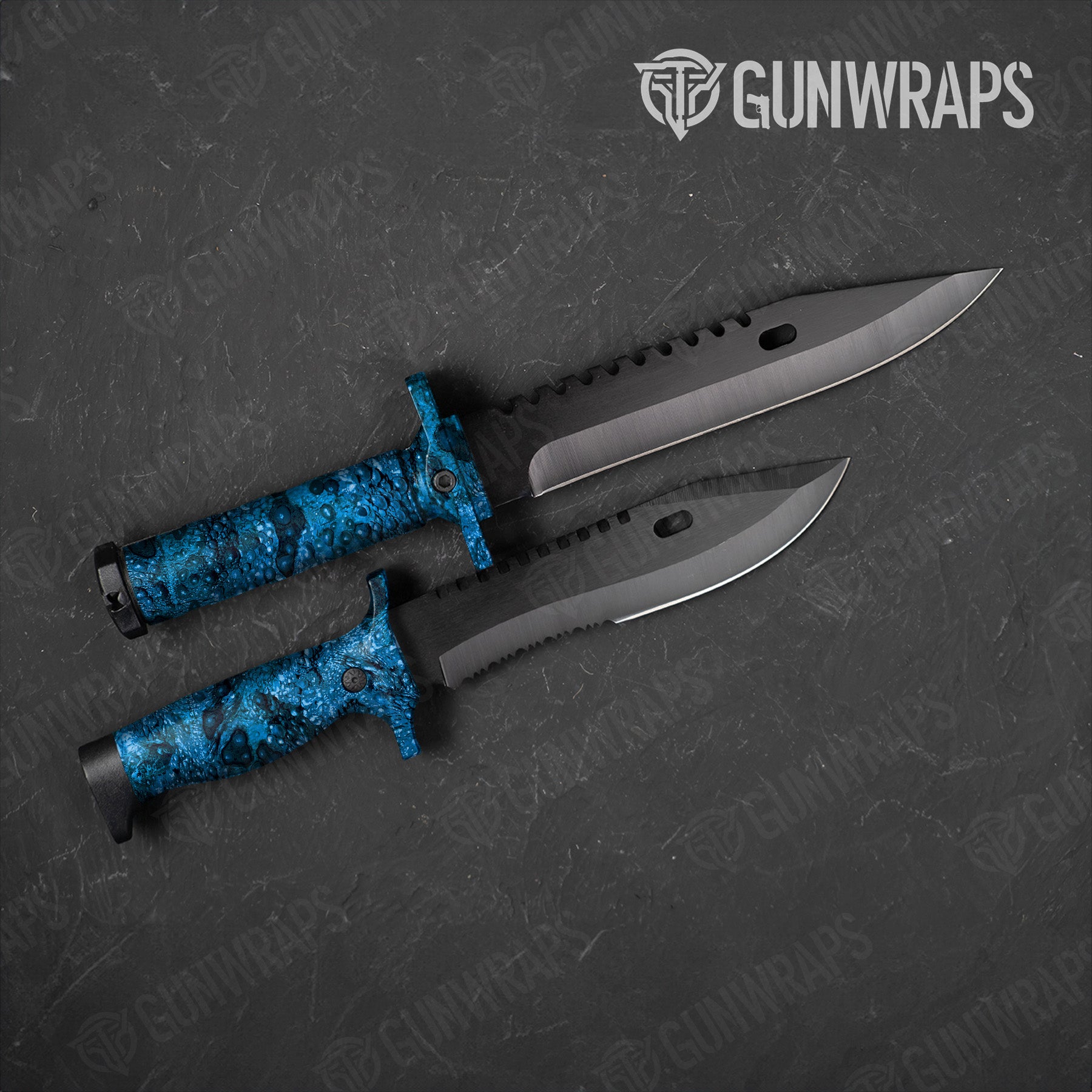 Knife Toadaflage Blue Camo Gun Skin Vinyl Wrap