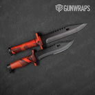 Knife Trigon Elite Orange Gun Skin Pattern