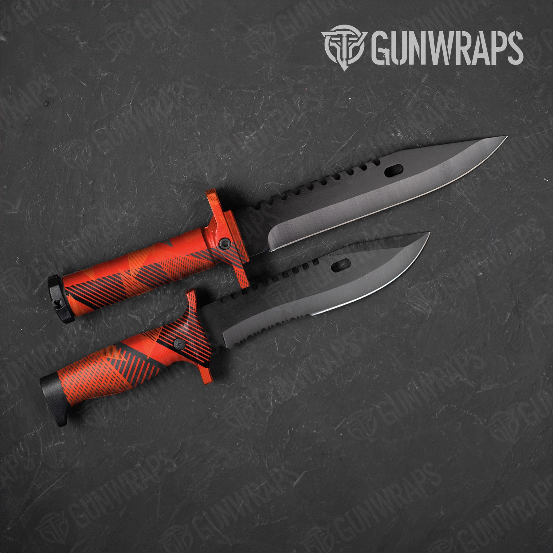 Knife Trigon Elite Orange Gun Skin Pattern