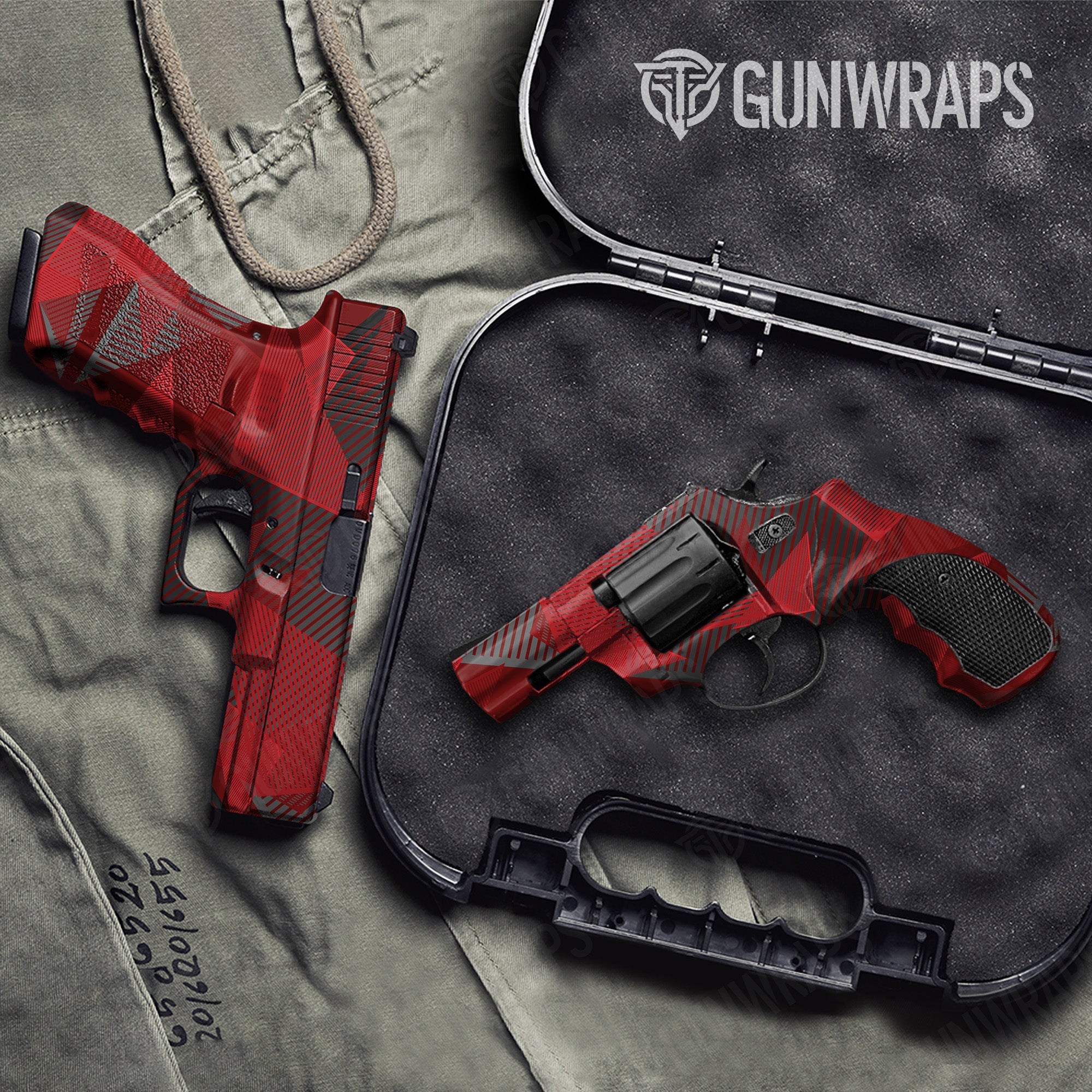 Pistol & Revolver Trigon Elite Red Gun Skin Pattern