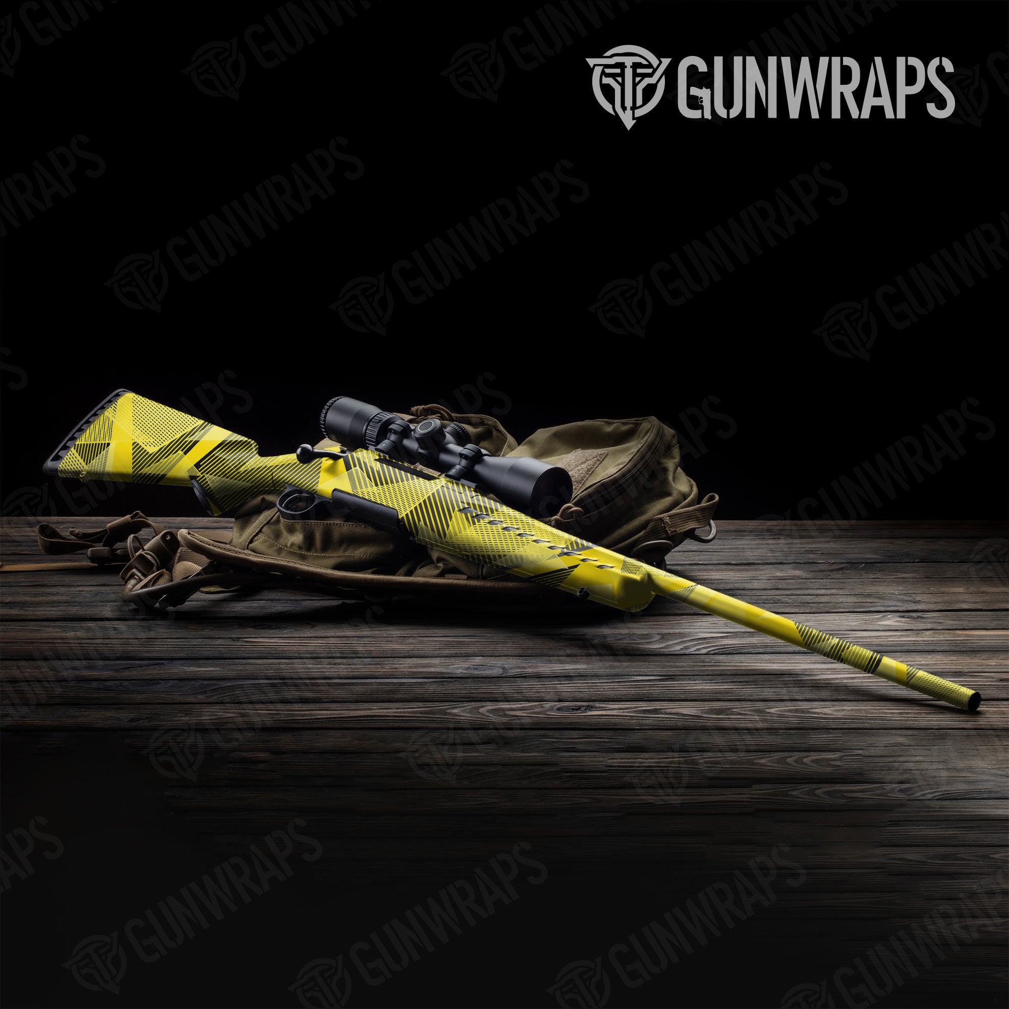 Rifle Trigon Elite Yellow Gun Skin Vinyl Wrap