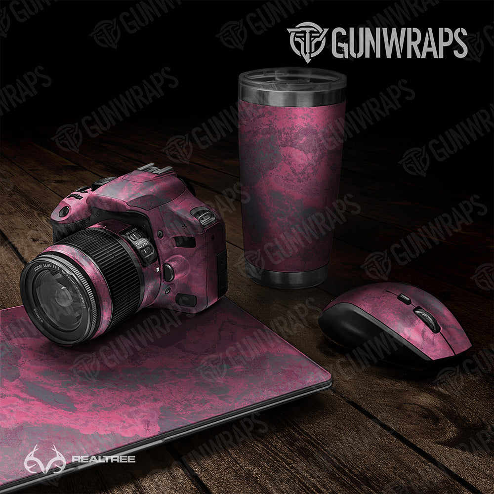 Universal Sheet Realtree XTREME Dark Magenta Camo Gun Skin Vinyl Wrap