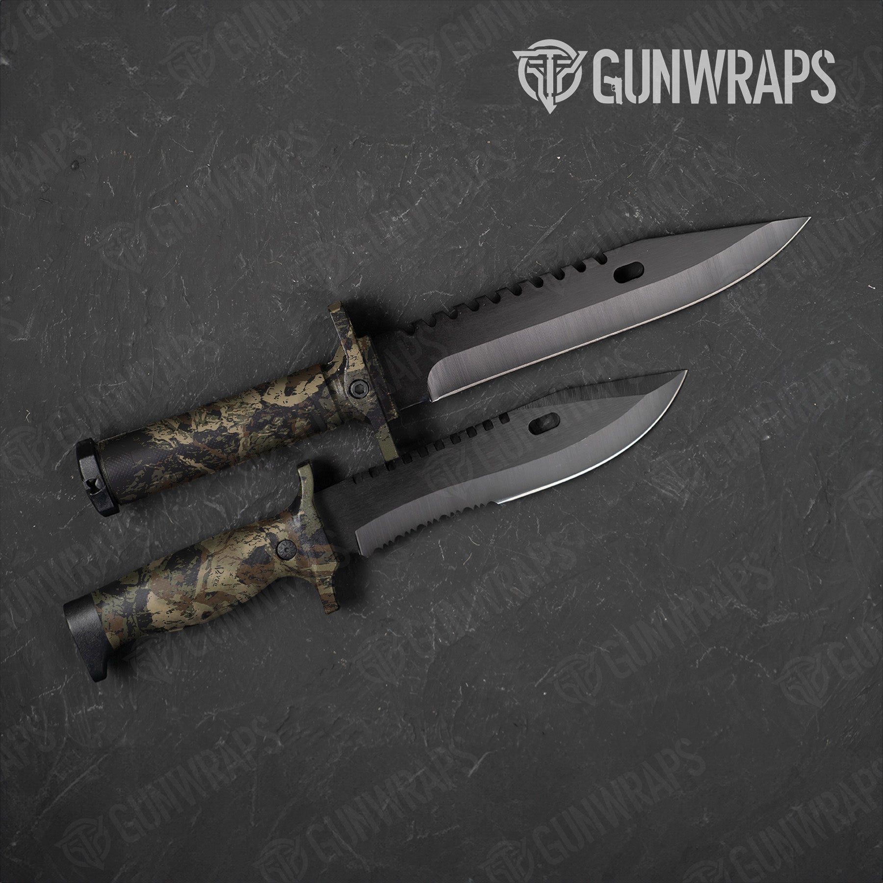 Knife Veil Rumba Barren Camo Gun Skin Vinyl Wrap