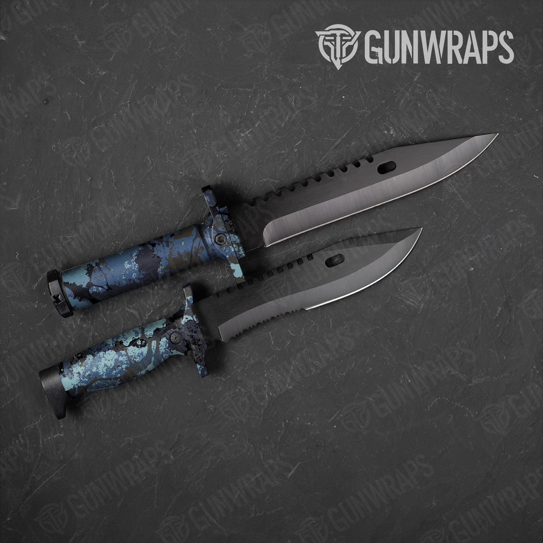 Knife Veil Stoke Poseidon Camo Gun Skin Vinyl Wrap