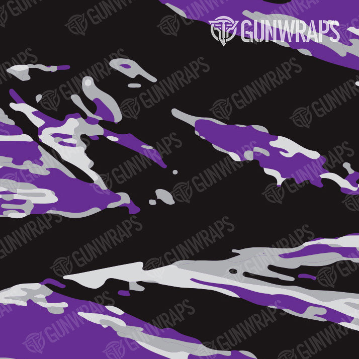 AR 15 Mag Well Vietnam Tiger Stripe Purple Tiger Gun Skin Pattern