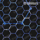 AR 15 Vivid Hex Blue Gun Skin Pattern