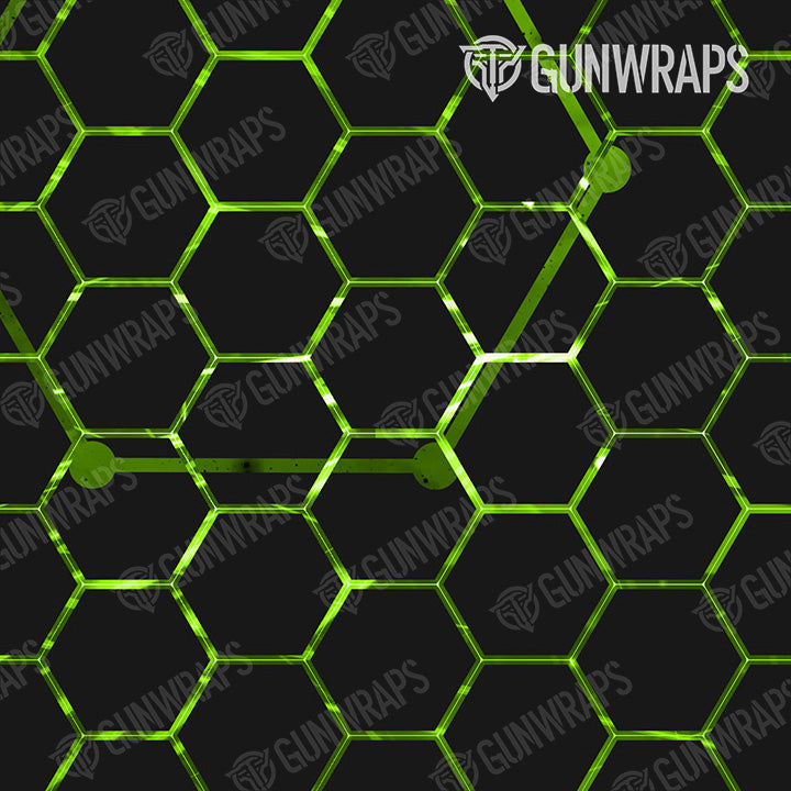 Knife Vivid Hex Green Gear Skin Pattern