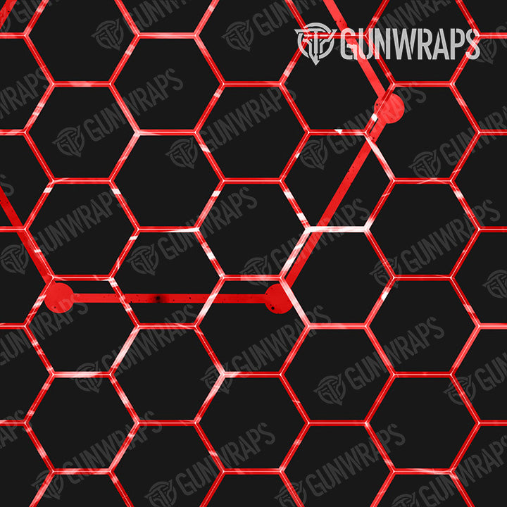 Pistol & Revolver Vivid Hex Red Gun Skin Pattern