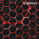 AR 15 Mag Vivid Hex Red Gun Skin Pattern