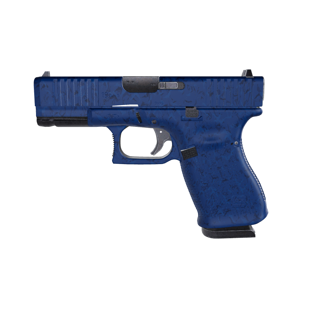 Pistol & Revolver Battle Storm Elite Blue Camo Gun Skin