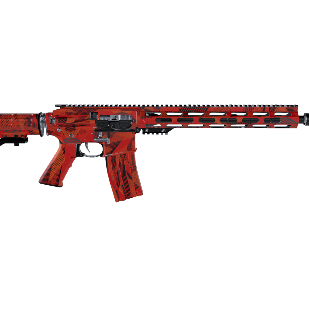 AR 15 Trigon Elite Orange Gun Skin