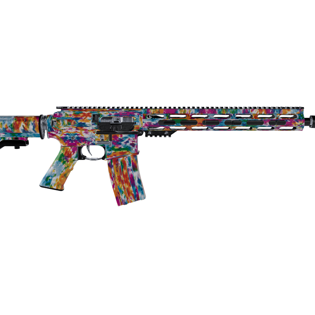 AR 15 Tie Dye Clementine Kiss Gun Skin