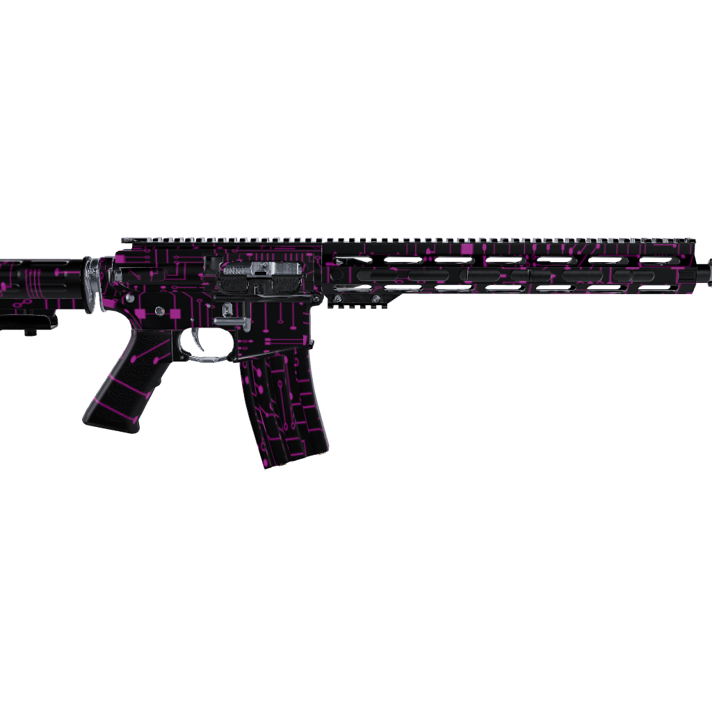 AR 15 Circuit Board Magenta Gun Skin