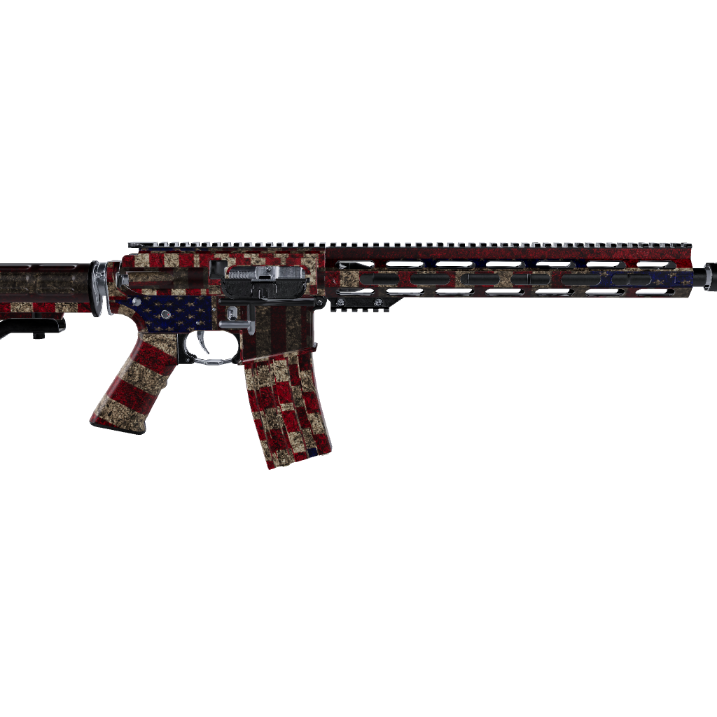 AR 15 Patriotic American Flag Gun Skin