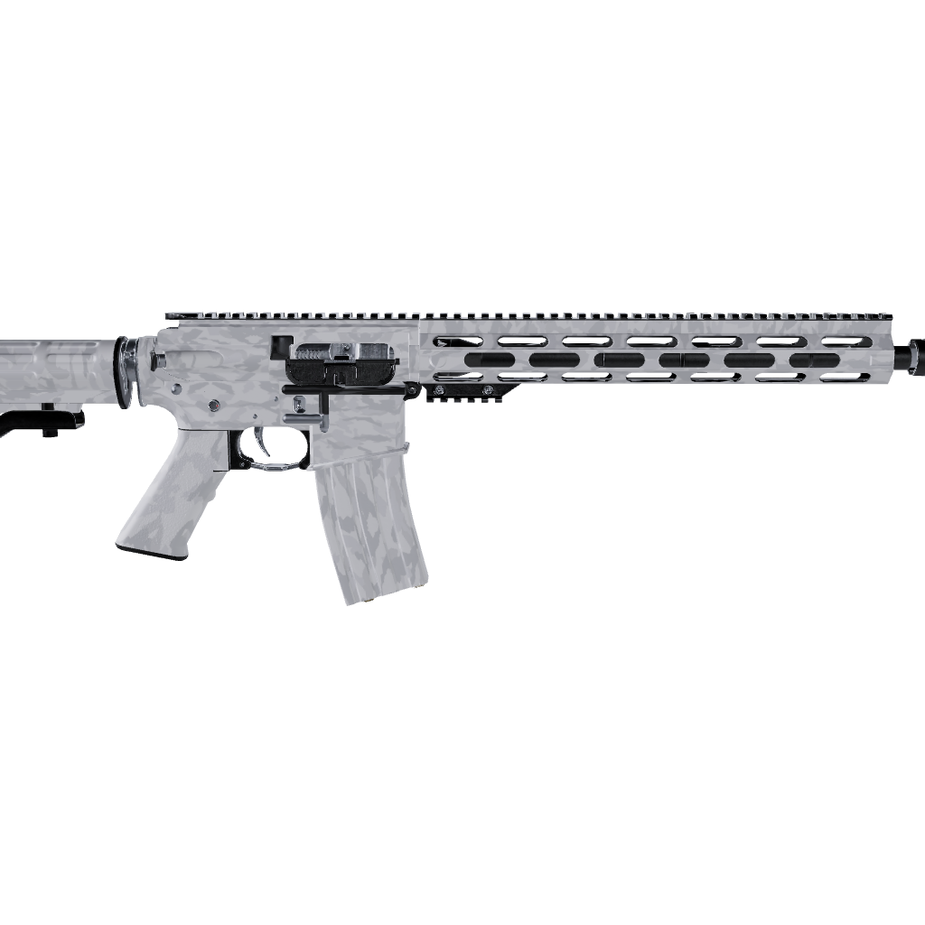 AR 15 Erratic Elite White Camo Gun Skin