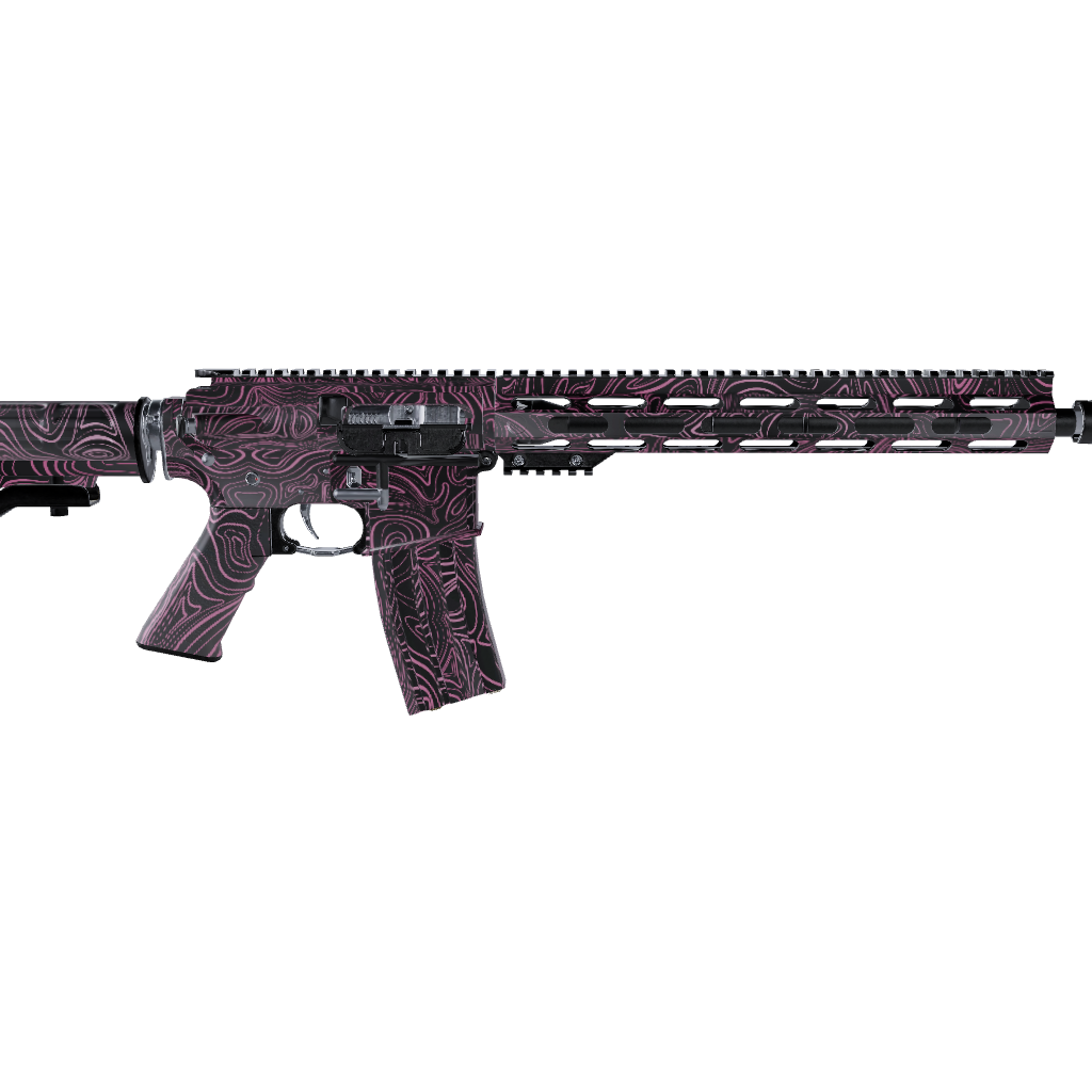 AR 15 Damascus Pink Gun Skin