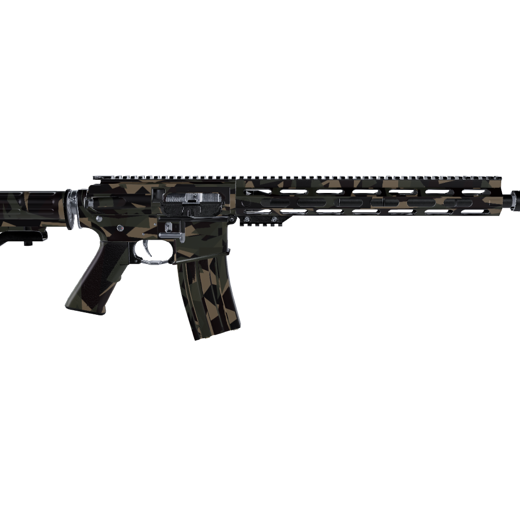 AR 15 Shattered Militant Blood Camo Gun Skin