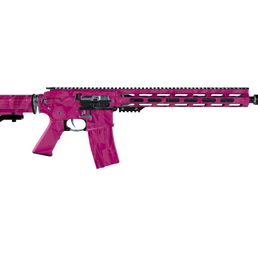 AR 15 Sharp Elite Magenta Camo Gun Skin