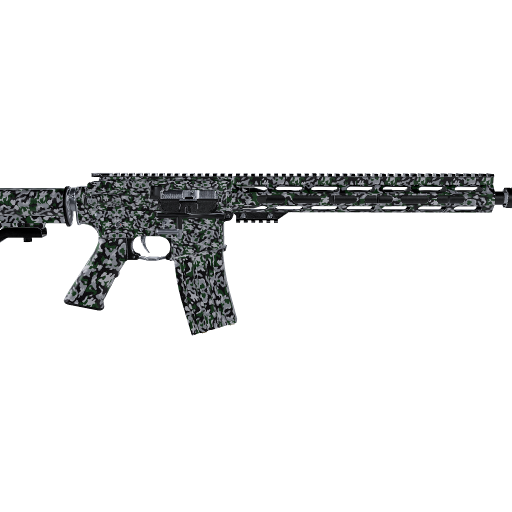 AR 15 Cumulus Green Tiger Camo Gun Skin