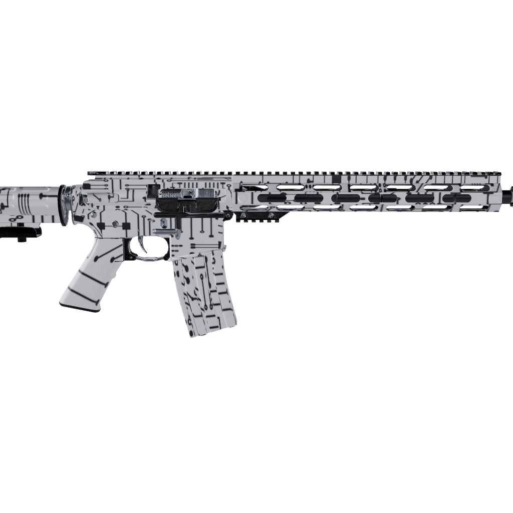 AR 15 Circuit Board Black Gun Skin