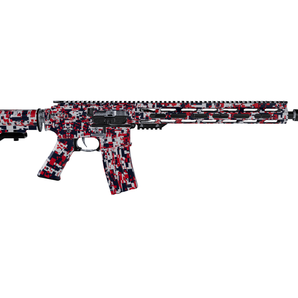 AR 15 Digital America Camo Gun Skin