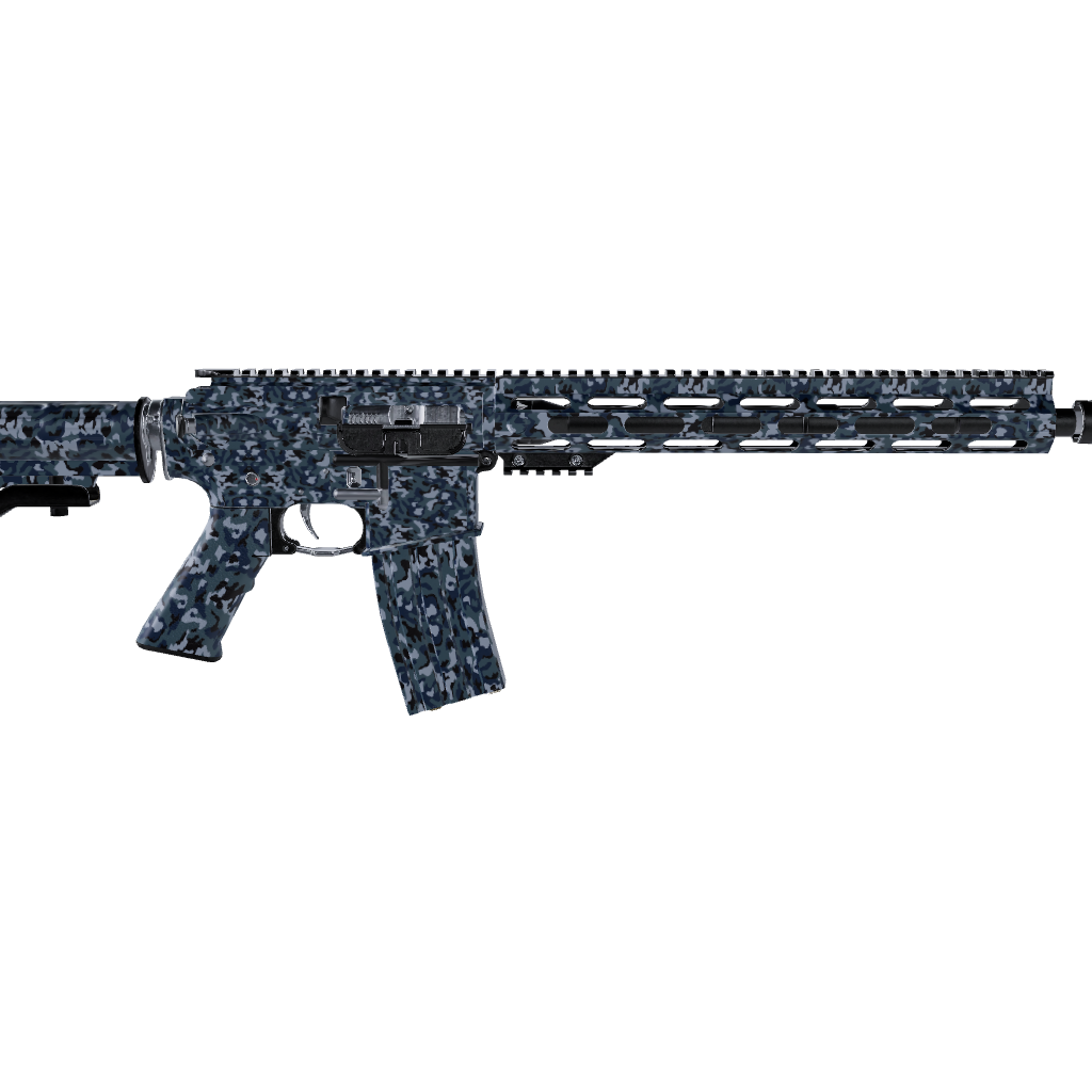 AR 15 Cumulus Navy Camo Gun Skin 