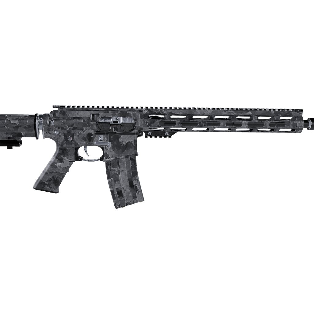 AR 15 A-TACS Ghost Camo Gun Skin Vinyl Wrap Film