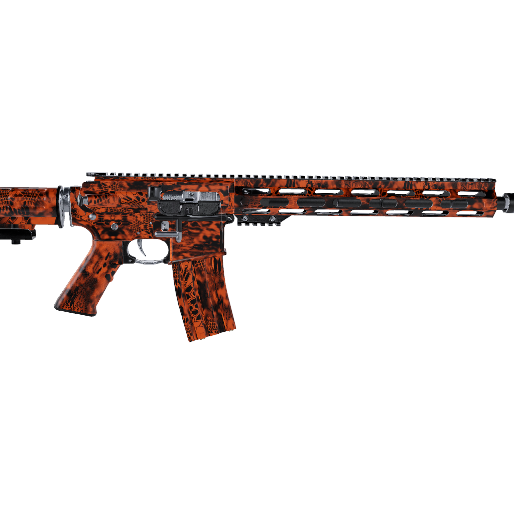 AR 15 Kryptek Inferno Camo Gun Skin Vinyl Wrap