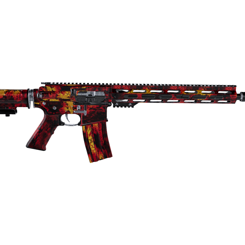 AR 15 Kryptek Lava Camo Gun Skin Vinyl Wrap