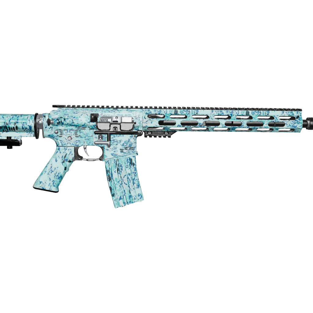 AR 15 Kryptek Obskura Glacier Camo Gun Skin Vinyl Wrap