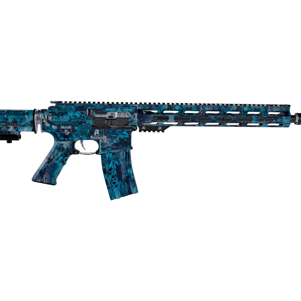 AR 15 Kryptek Pontus Camo Gun Skin Vinyl Wrap