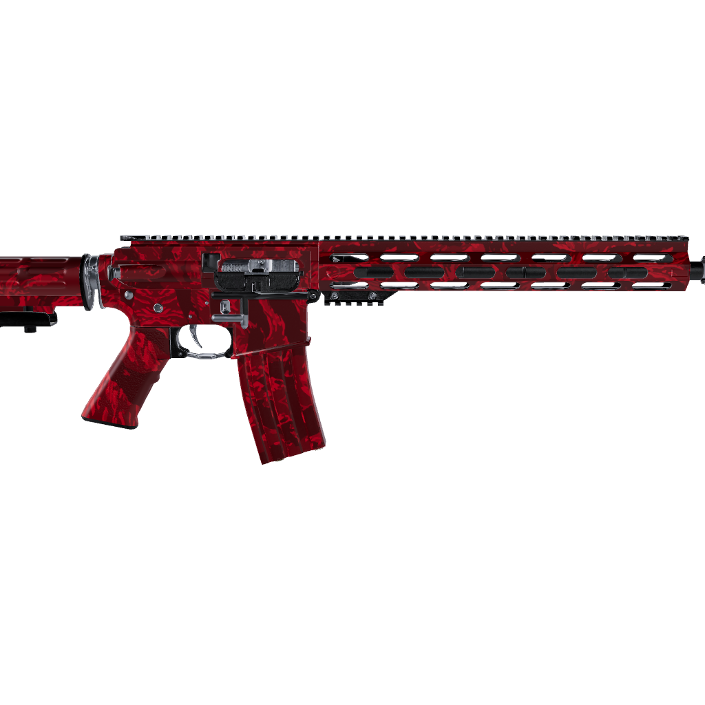 AR 15 Vietnam Tiger Stripe Elite Red Gun Skin