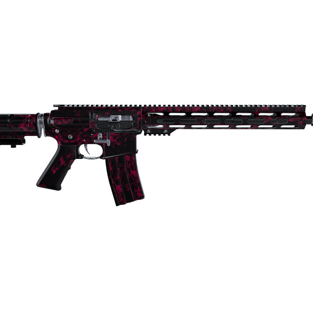 AR 15 Skull Magenta Gun Skin