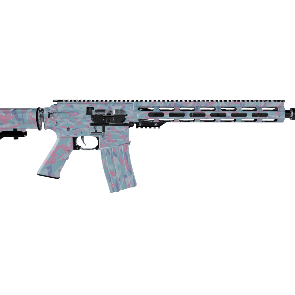 AR 15 Erratic Cotton Candy Camo Gun Skin