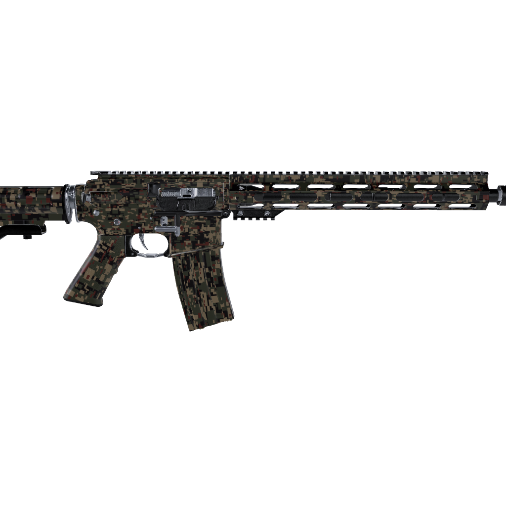 AR 15 Digital Militant Copper Camo Gun Skin